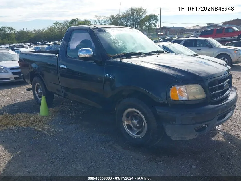 2002 Ford F-150 Xl/Xlt VIN: 1FTRF17202NB48948 Lot: 40359668