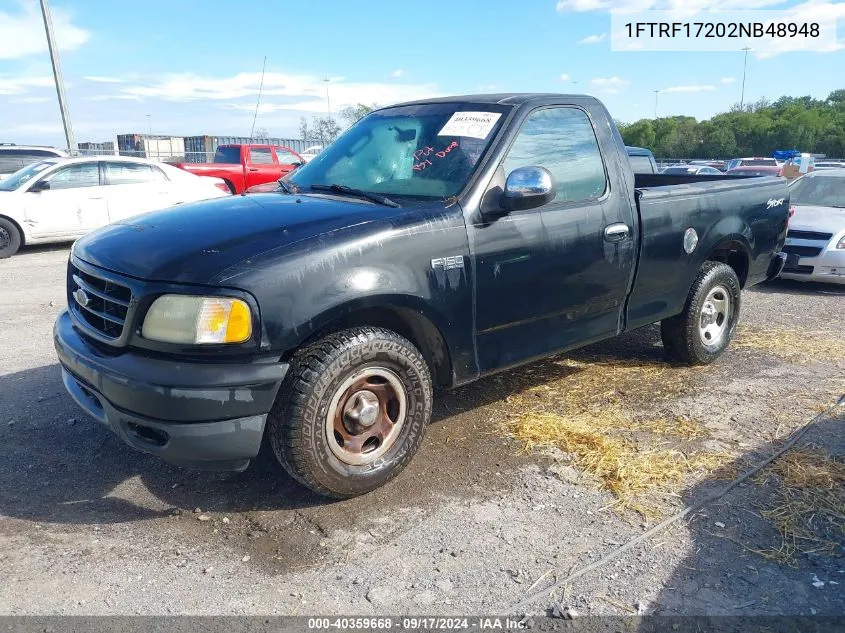 2002 Ford F-150 Xl/Xlt VIN: 1FTRF17202NB48948 Lot: 40359668