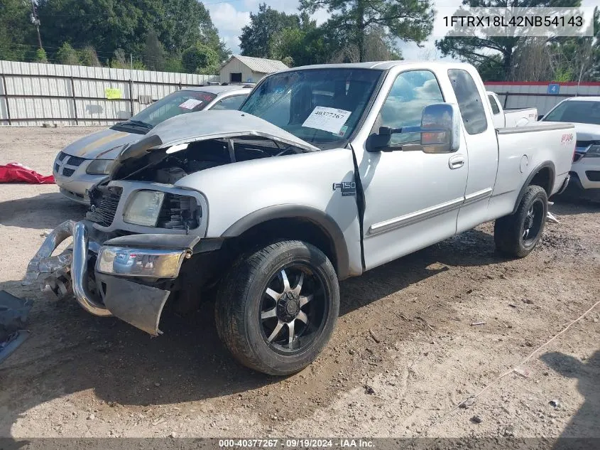 2002 Ford F-150 Lariat/Xl/Xlt VIN: 1FTRX18L42NB54143 Lot: 40377267