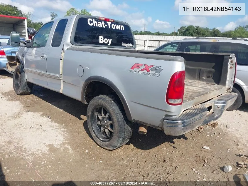 2002 Ford F-150 Lariat/Xl/Xlt VIN: 1FTRX18L42NB54143 Lot: 40377267