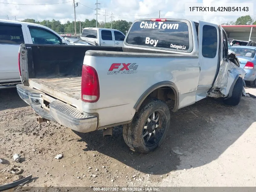 2002 Ford F-150 Lariat/Xl/Xlt VIN: 1FTRX18L42NB54143 Lot: 40377267