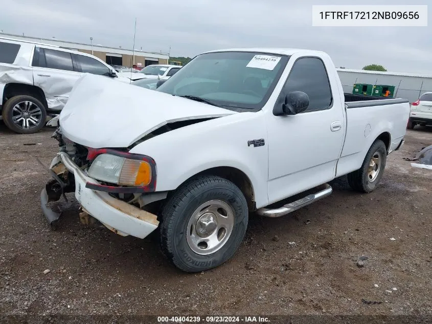 2002 Ford F150 VIN: 1FTRF17212NB09656 Lot: 40404239