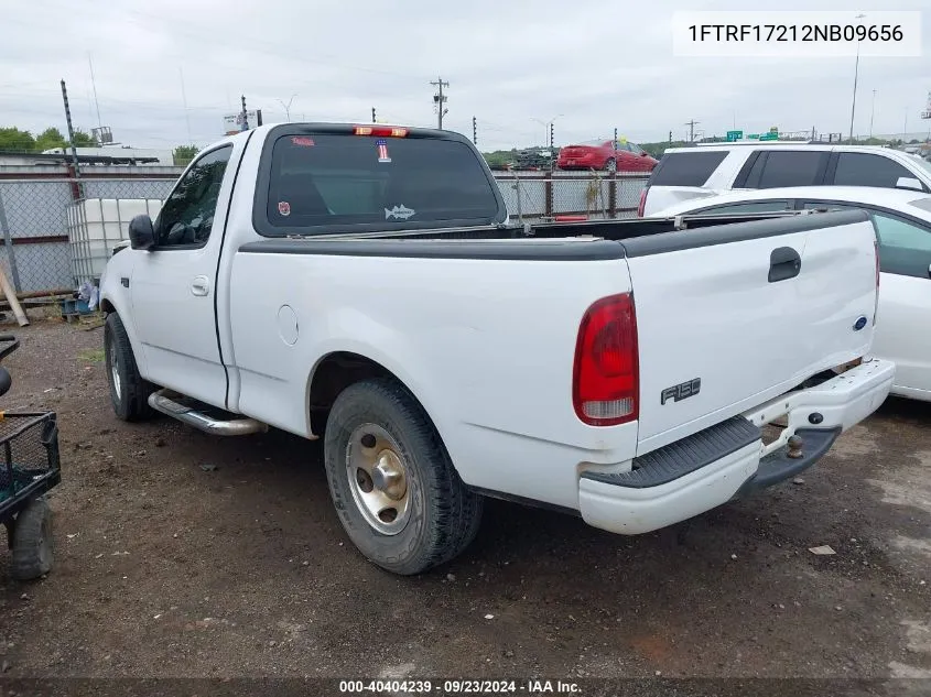 2002 Ford F150 VIN: 1FTRF17212NB09656 Lot: 40404239