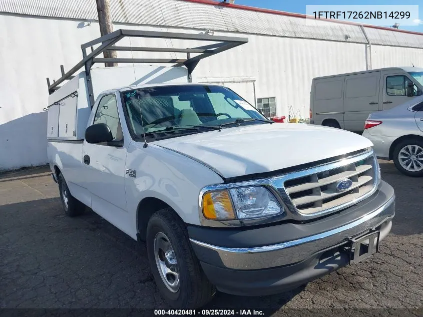 2002 Ford F-150 Xl/Xlt VIN: 1FTRF17262NB14299 Lot: 40420481