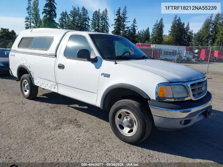 2002 Ford F-150 Xl/Xlt VIN: 1FTRF18212NA55239 Lot: 40434277