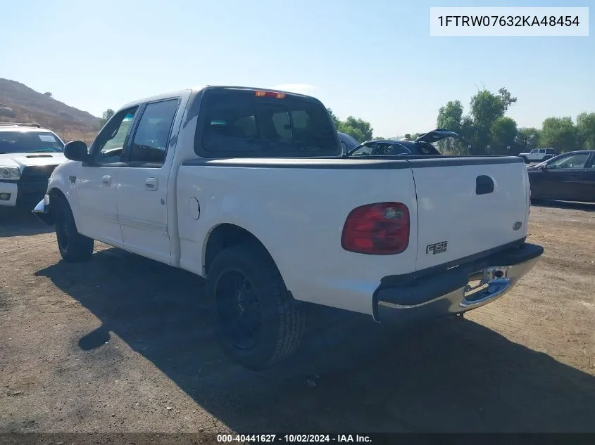 2002 Ford F-150 Lariat/Xlt VIN: 1FTRW07632KA48454 Lot: 40441627