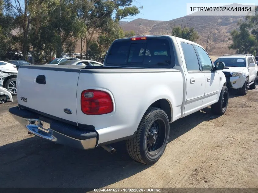 2002 Ford F-150 Lariat/Xlt VIN: 1FTRW07632KA48454 Lot: 40441627