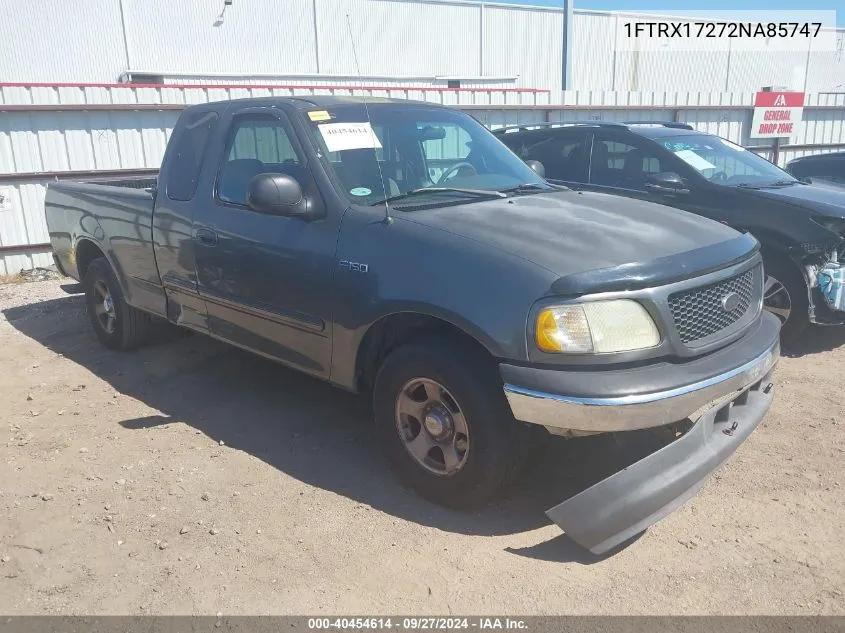 2002 Ford F-150 Xl/Xlt VIN: 1FTRX17272NA85747 Lot: 40454614