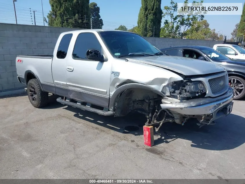 2002 Ford F-150 Lariat/Xl/Xlt VIN: 1FTRX18L62NB22679 Lot: 40468451