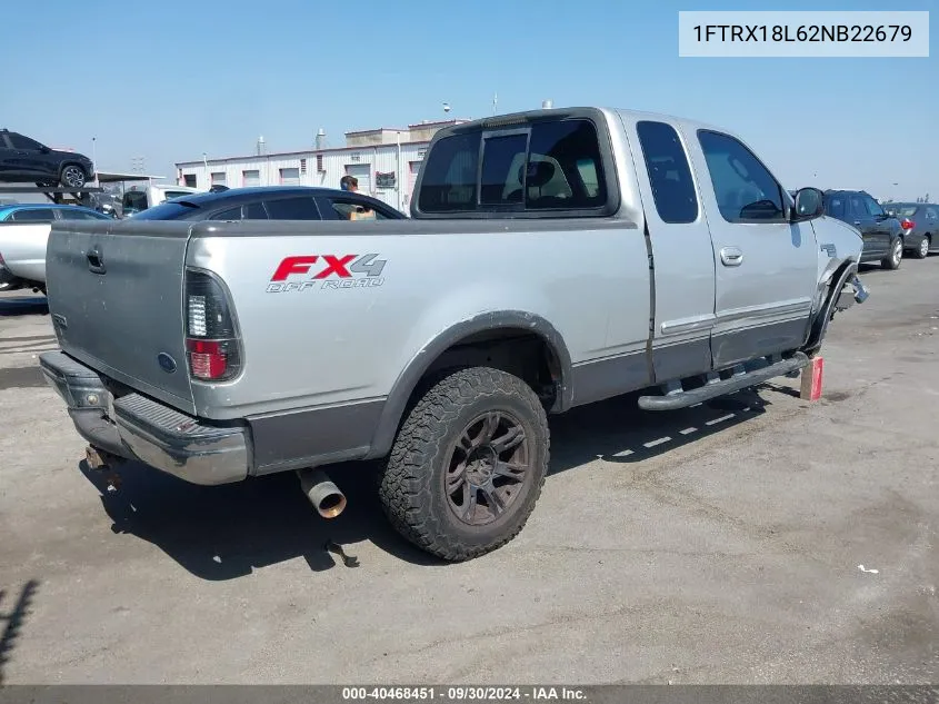 2002 Ford F-150 Lariat/Xl/Xlt VIN: 1FTRX18L62NB22679 Lot: 40468451