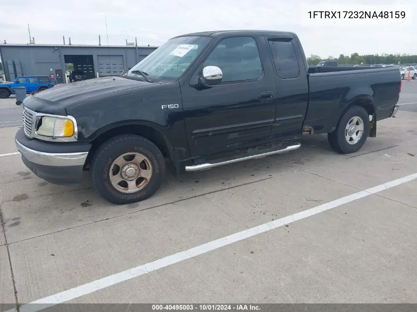 2002 Ford F-150 Xl/Xlt VIN: 1FTRX17232NA48159 Lot: 40495003