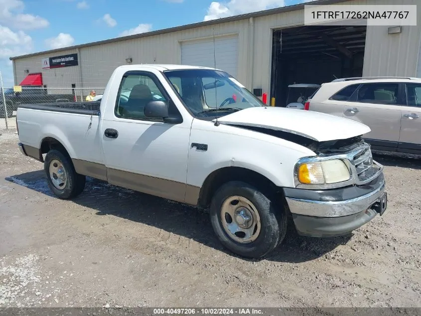 2002 Ford F-150 Xl/Xlt VIN: 1FTRF17262NA47767 Lot: 40497206