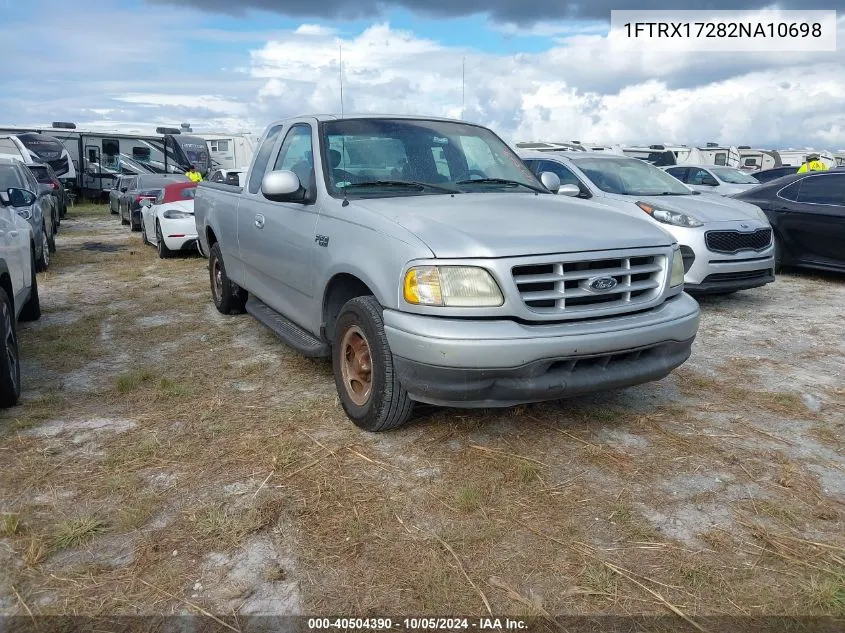 2002 Ford F150 VIN: 1FTRX17282NA10698 Lot: 40504390