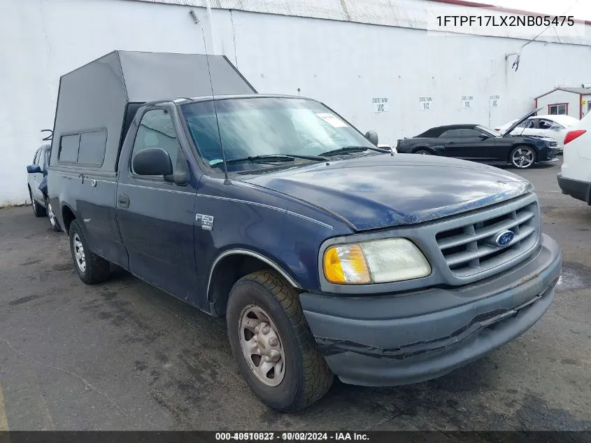 2002 Ford F-150 Xl/Xlt VIN: 1FTPF17LX2NB05475 Lot: 40510827