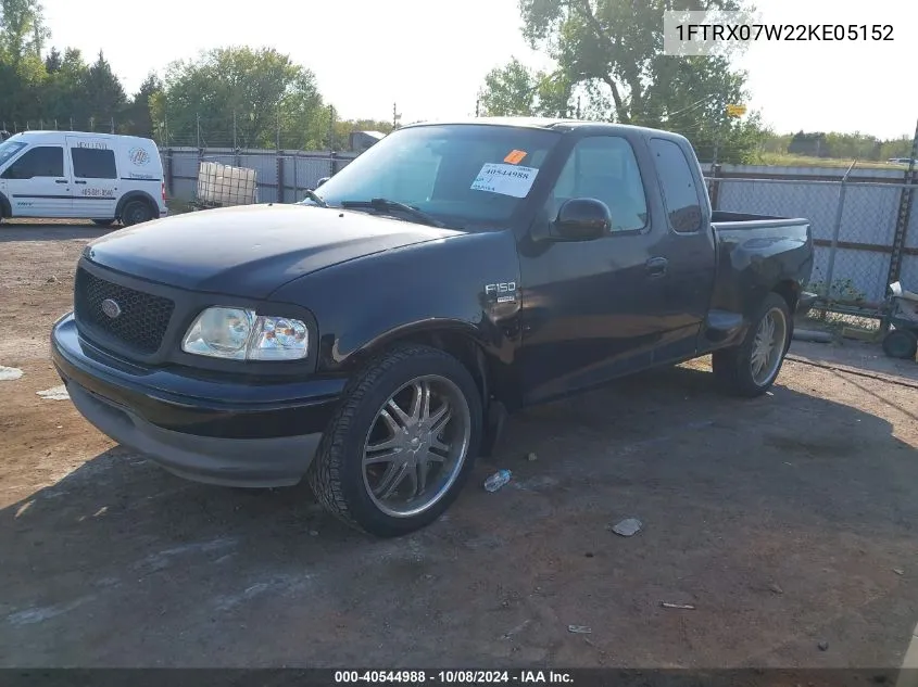 2002 Ford F-150 Lariat/Xl/Xlt VIN: 1FTRX07W22KE05152 Lot: 40544988