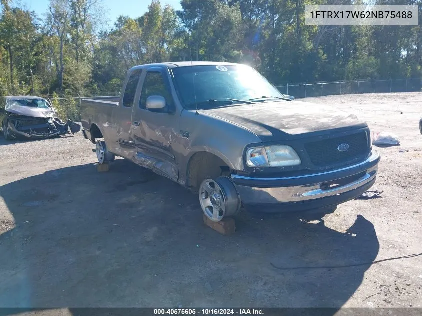 2002 Ford F-150 Lariat/Xl/Xlt VIN: 1FTRX17W62NB75488 Lot: 40575605