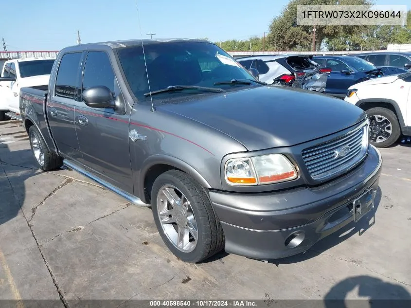 2002 Ford F-150 Lariat VIN: 1FTRW073X2KC96044 Lot: 40598540