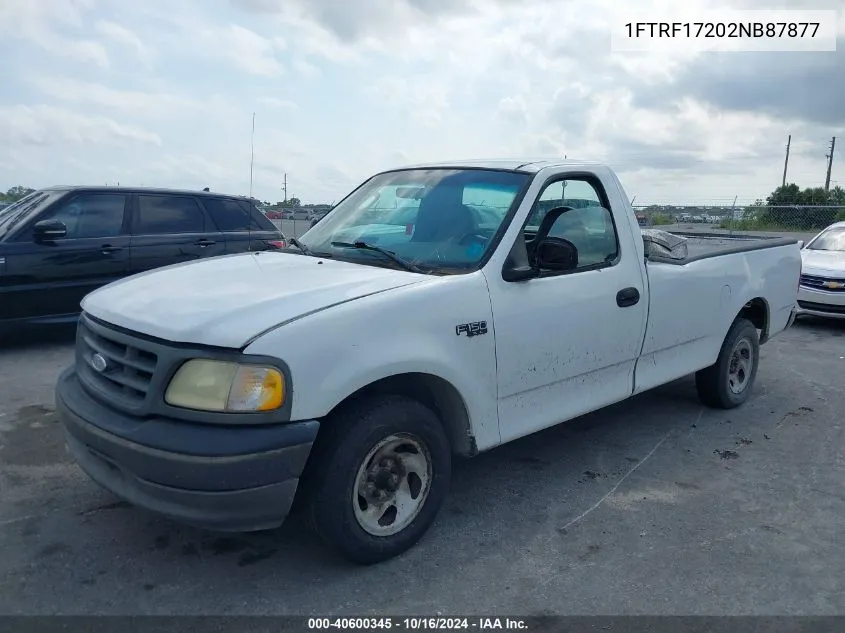 2002 Ford F-150 Xl/Xlt VIN: 1FTRF17202NB87877 Lot: 40600345