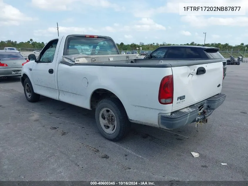 2002 Ford F-150 Xl/Xlt VIN: 1FTRF17202NB87877 Lot: 40600345