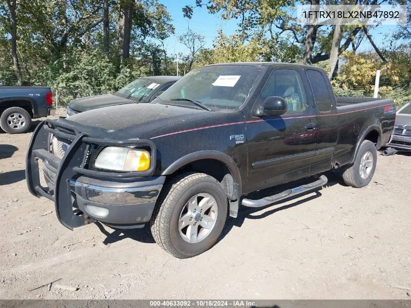 2002 Ford F-150 Lariat/Xl/Xlt VIN: 1FTRX18LX2NB47892 Lot: 40633092