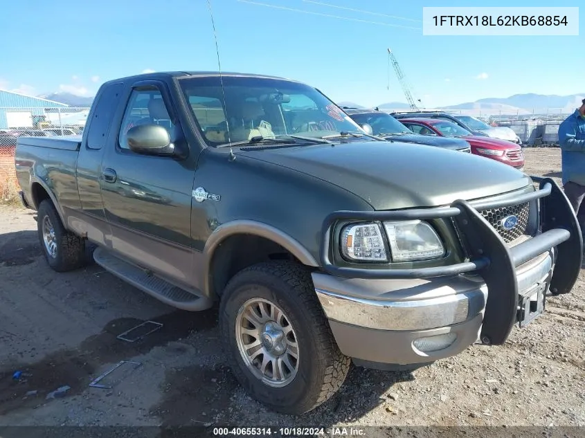 2002 Ford F-150 Lariat/Xl/Xlt VIN: 1FTRX18L62KB68854 Lot: 40655314