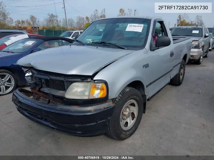 2002 Ford F-150 Xl/Xlt VIN: 2FTRF17282CA91730 Lot: 40706919