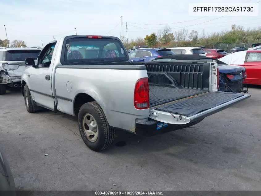 2002 Ford F-150 Xl/Xlt VIN: 2FTRF17282CA91730 Lot: 40706919