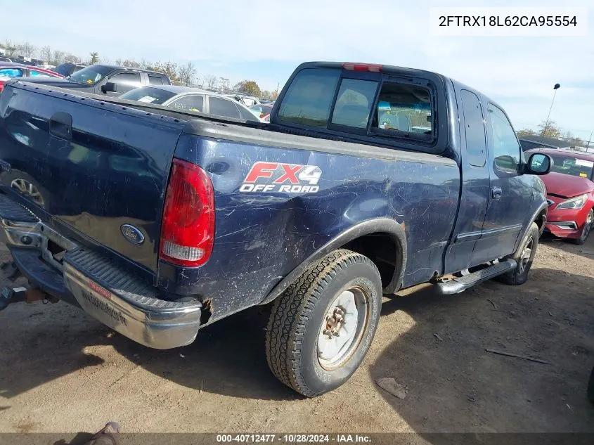 2002 Ford F-150 Lariat/Xl/Xlt VIN: 2FTRX18L62CA95554 Lot: 40712477