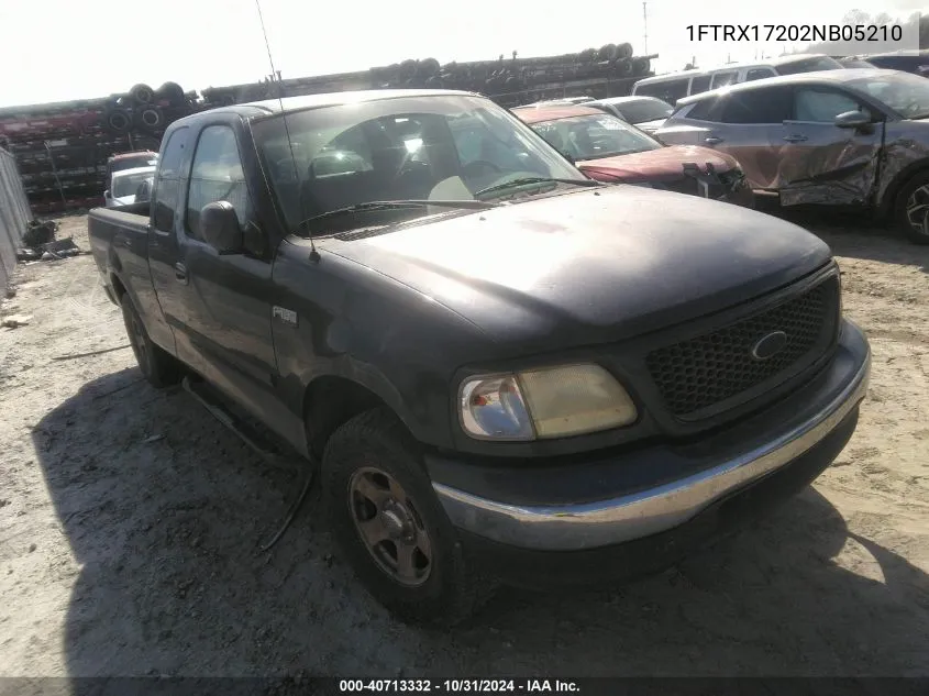 2002 Ford F-150 Xl/Xlt VIN: 1FTRX17202NB05210 Lot: 40713332