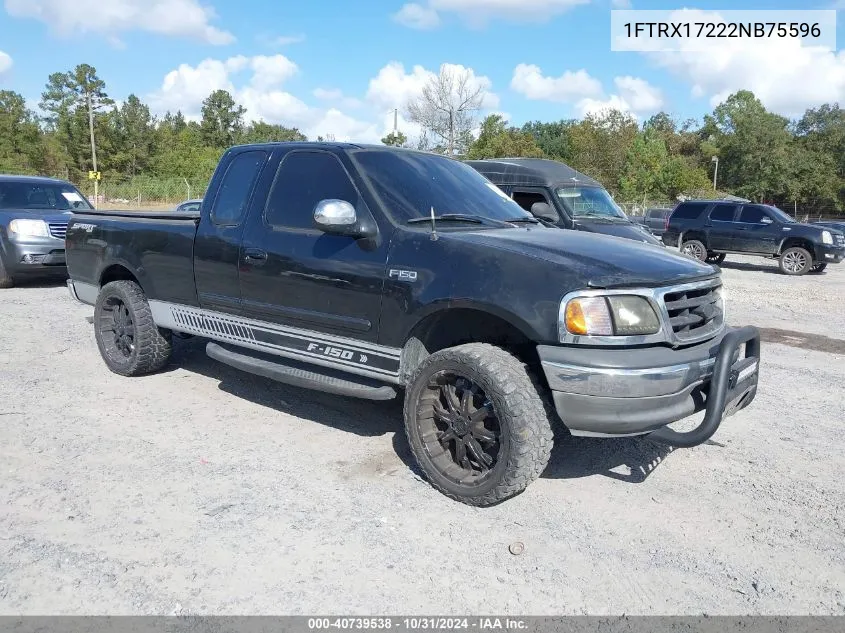 2002 Ford F-150 Xl/Xlt VIN: 1FTRX17222NB75596 Lot: 40739538