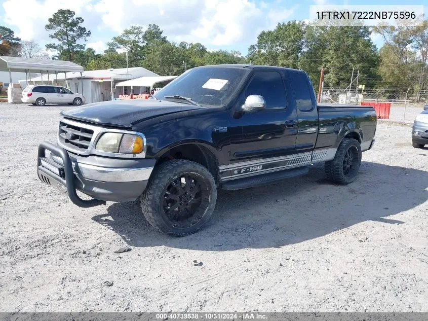 2002 Ford F-150 Xl/Xlt VIN: 1FTRX17222NB75596 Lot: 40739538