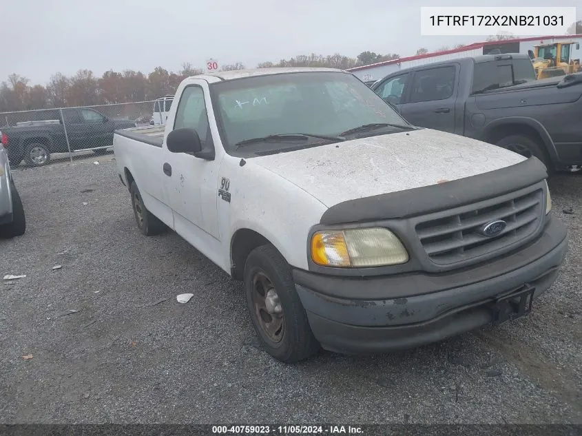 1FTRF172X2NB21031 2002 Ford F-150 Xl/Xlt