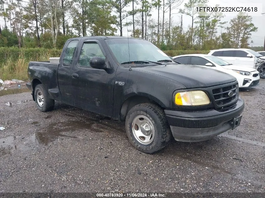 1FTRX07252KC74618 2002 Ford F-150 Xl/Xlt