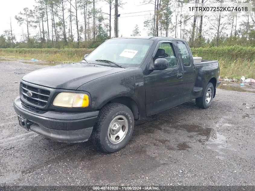 1FTRX07252KC74618 2002 Ford F-150 Xl/Xlt