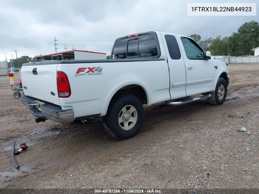 2002 Ford F-150 Lariat/Xl/Xlt VIN: 1FTRX18L22NB44923 Lot: 40797266