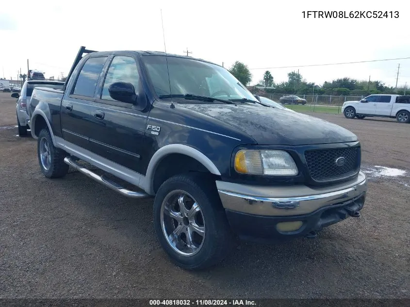 1FTRW08L62KC52413 2002 Ford F-150 Lariat/Xlt