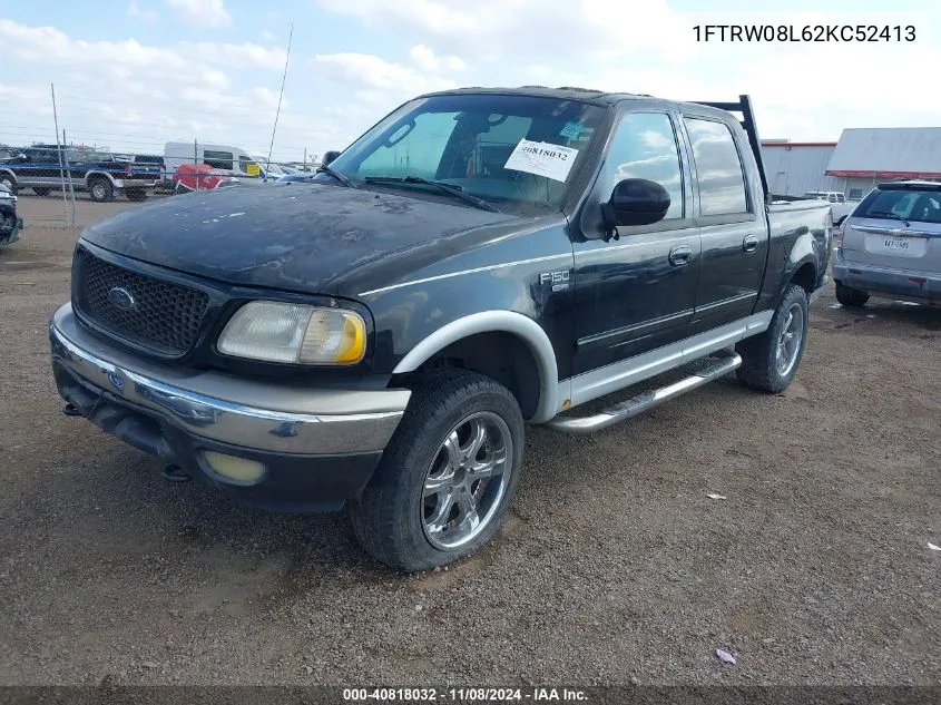 1FTRW08L62KC52413 2002 Ford F-150 Lariat/Xlt