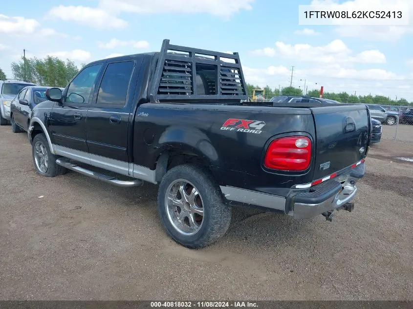 1FTRW08L62KC52413 2002 Ford F-150 Lariat/Xlt