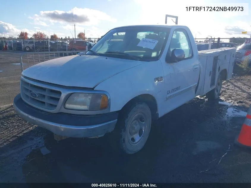 2002 Ford F-150 Xl/Xlt VIN: 1FTRF17242NB49973 Lot: 40825610