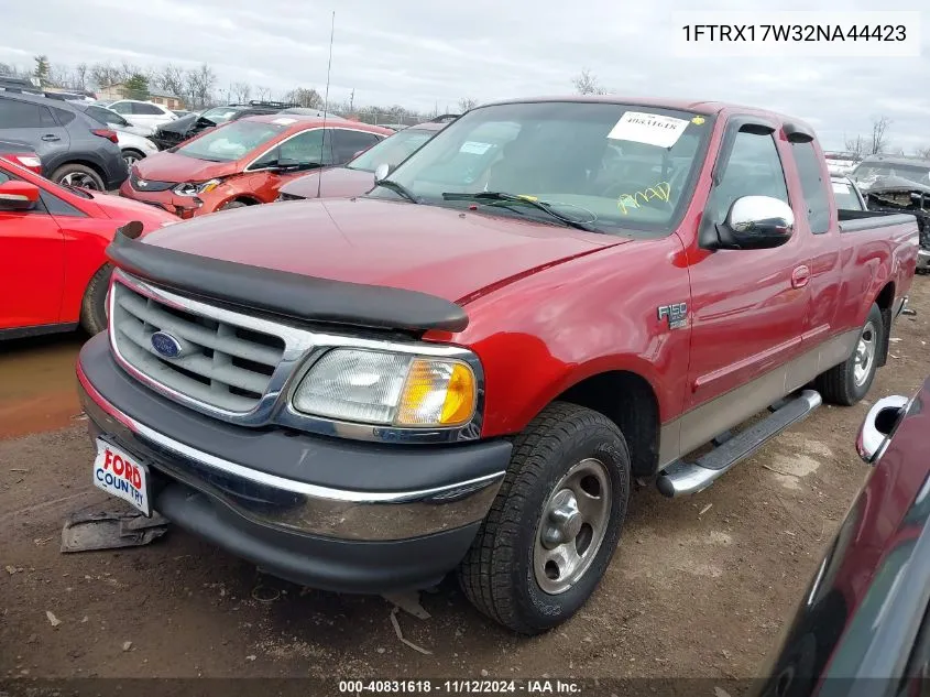 1FTRX17W32NA44423 2002 Ford F-150 Lariat/Xl/Xlt