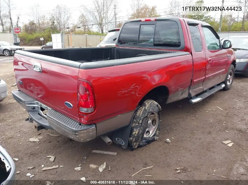 1FTRX17W32NA44423 2002 Ford F-150 Lariat/Xl/Xlt