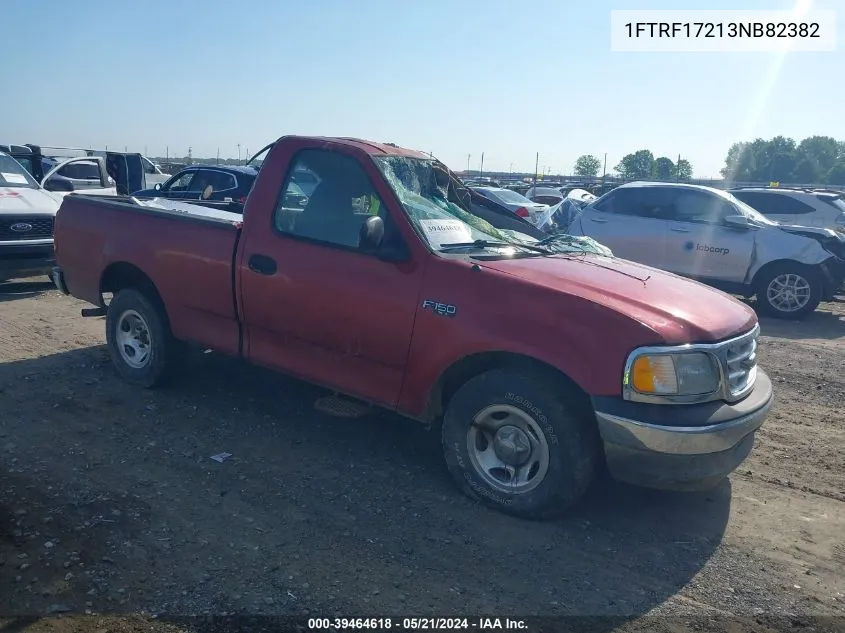 2003 Ford F-150 Xl/Xlt VIN: 1FTRF17213NB82382 Lot: 39464618