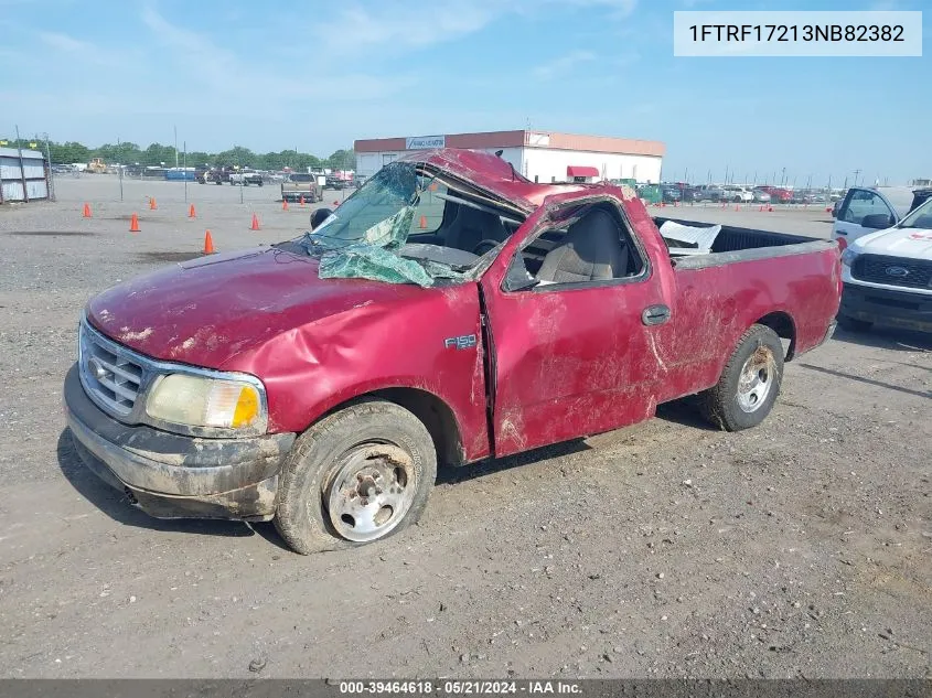 2003 Ford F-150 Xl/Xlt VIN: 1FTRF17213NB82382 Lot: 39464618