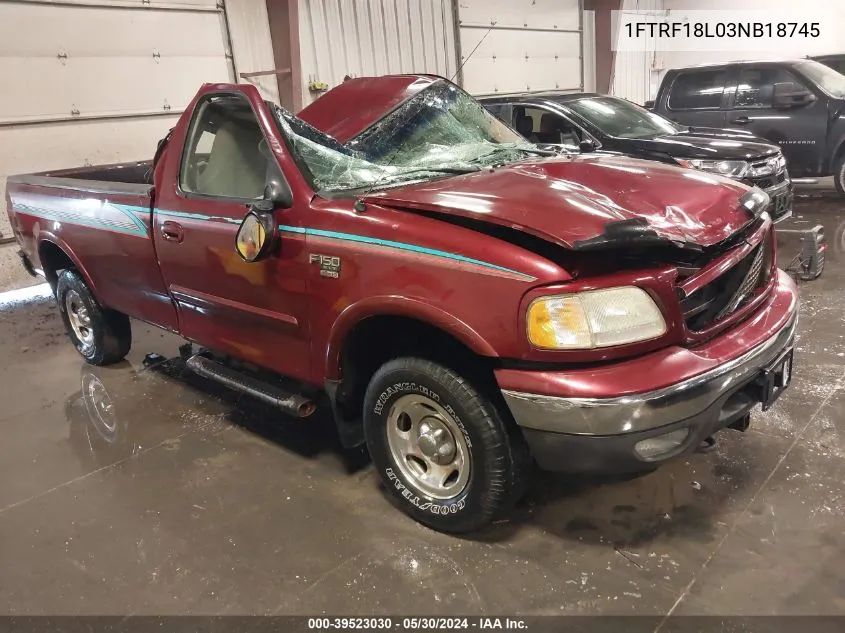 1FTRF18L03NB18745 2003 Ford F-150 Xl/Xlt