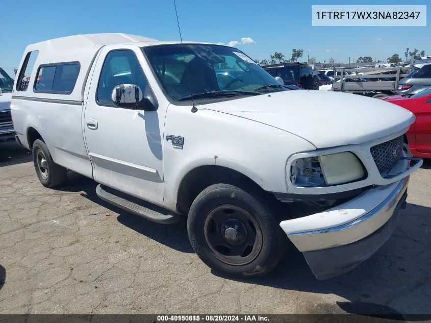 2003 Ford F-150 Xl/Xlt VIN: 1FTRF17WX3NA82347 Lot: 40150615