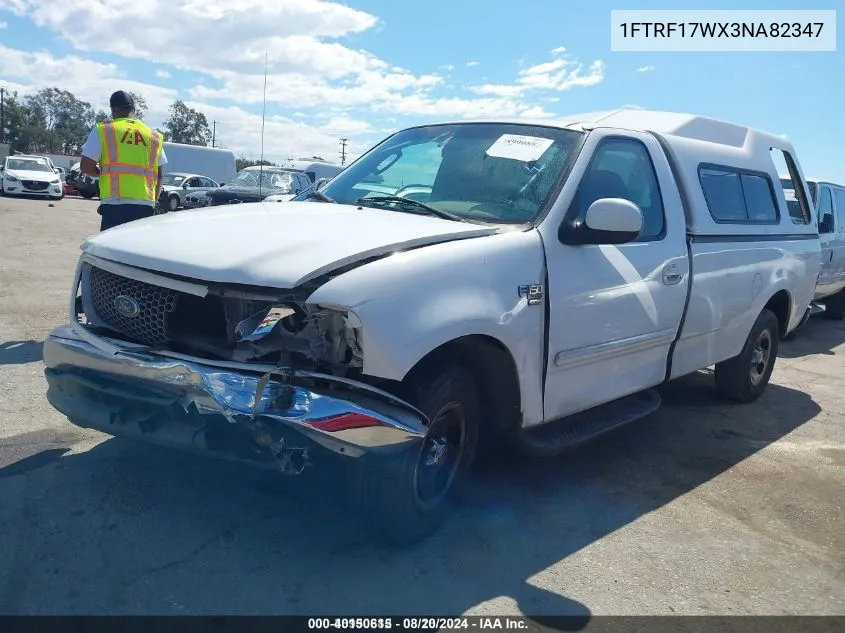 2003 Ford F-150 Xl/Xlt VIN: 1FTRF17WX3NA82347 Lot: 40150615