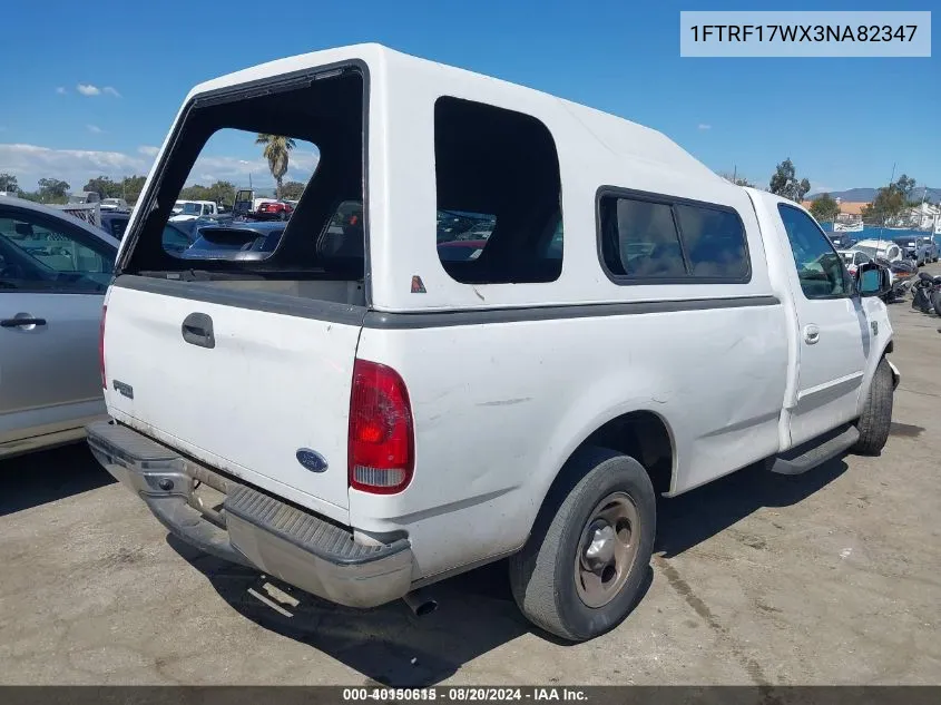 2003 Ford F-150 Xl/Xlt VIN: 1FTRF17WX3NA82347 Lot: 40150615