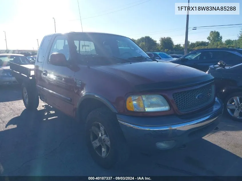 2003 Ford F-150 Lariat/Xl/Xlt VIN: 1FTRX18W83NA85288 Lot: 40187337