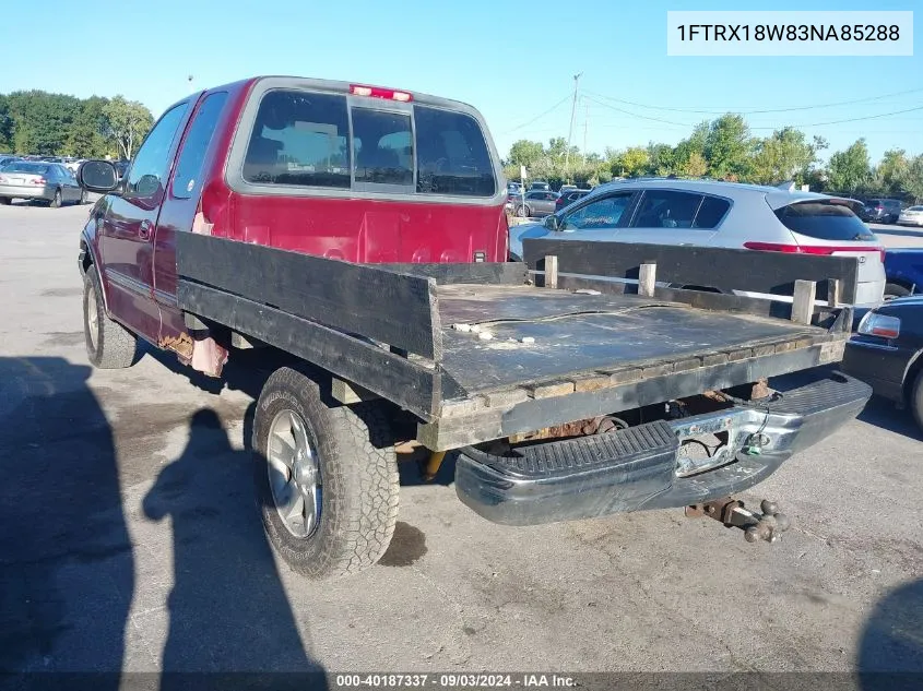 2003 Ford F-150 Lariat/Xl/Xlt VIN: 1FTRX18W83NA85288 Lot: 40187337