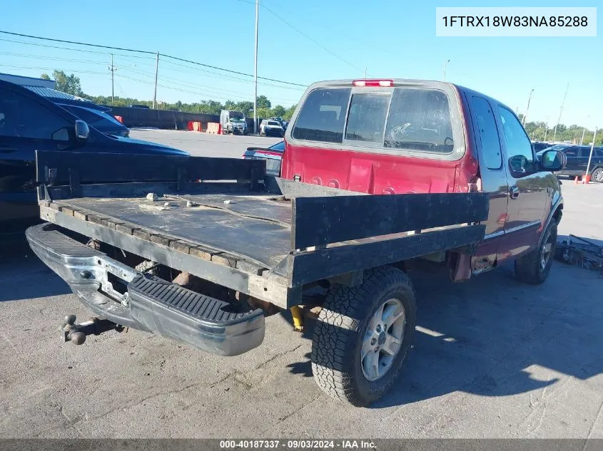 2003 Ford F-150 Lariat/Xl/Xlt VIN: 1FTRX18W83NA85288 Lot: 40187337